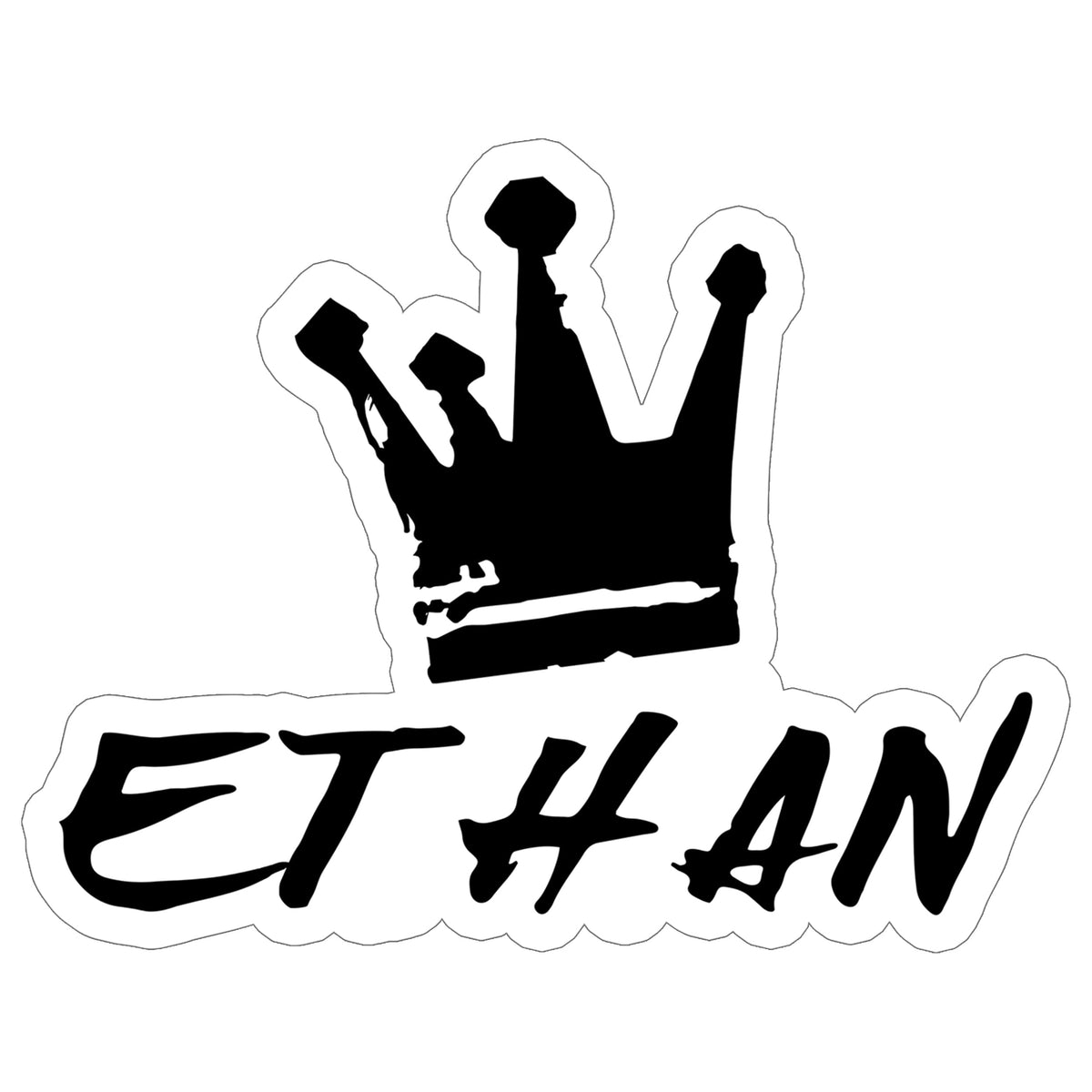 Ethan Name Sticker 4 Inch — Personalized Waterproof Vinyl Decal