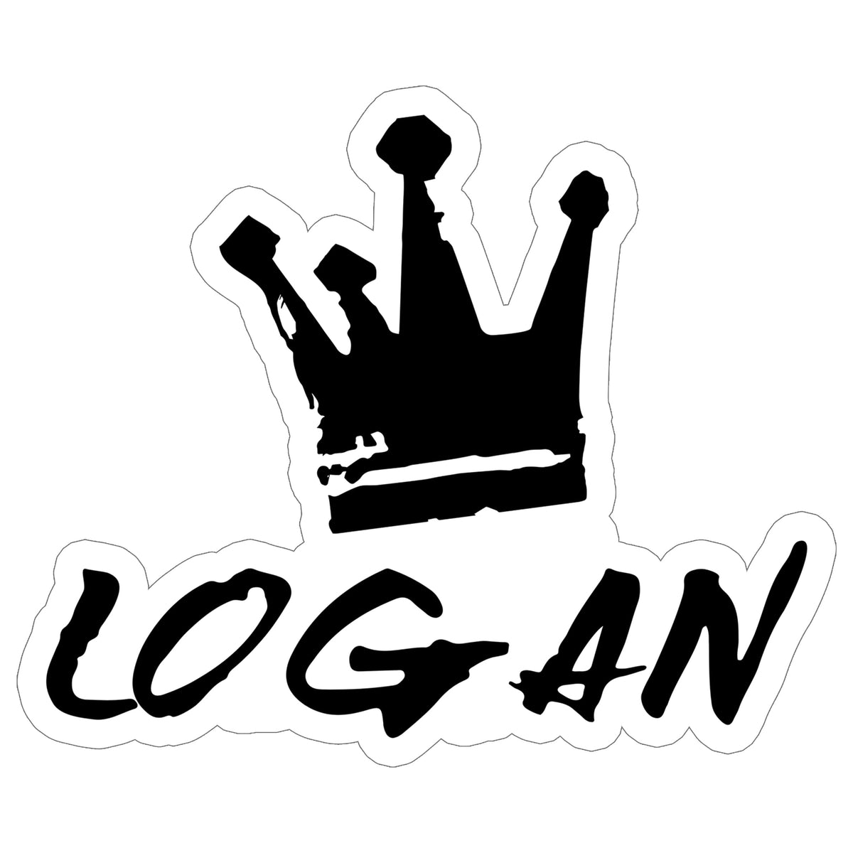 Logan Name Sticker 4 Inch — Personalized Waterproof Vinyl Decal