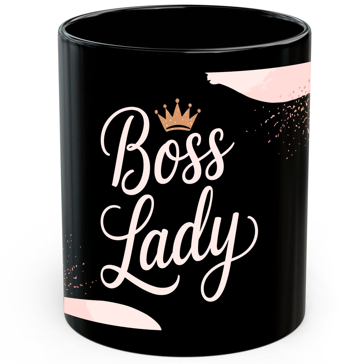 Boss Lady Mug 11oz — Black Ceramic Women in Leadership Coffee Mug