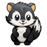 Skunk Sticker 4 Inch — Waterproof Vinyl Decal Striped Forest Animal 1