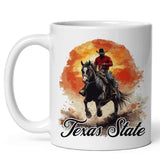 Texas State Coffee Mug 11oz — White Ceramic Lone Star State Souvenir 1