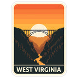 West Virginia State Sticker 4 Inch — Waterproof Vinyl Decal State Pride 1