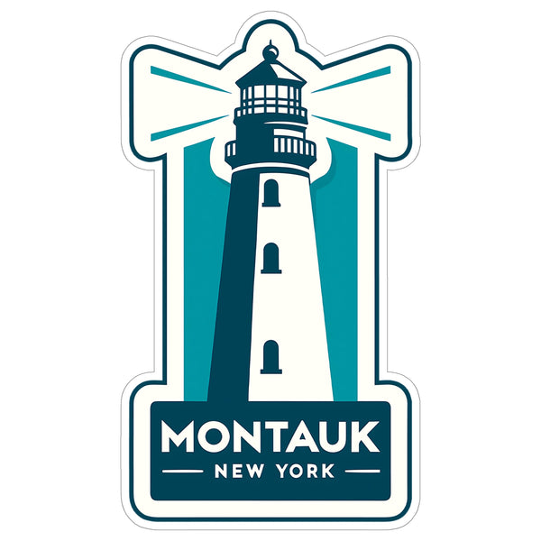 Montauk New York Sticker 4 Inch — Waterproof Vinyl Decal Travel Souvenir