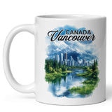 Vancouver Canada Mug 11oz — White Ceramic Travel Mug 1