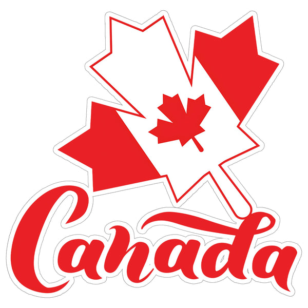 Canada Maple Leaf Sticker 4 Inch — Waterproof Vinyl Decal Travel Souvenir