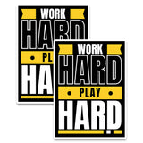 Work Hard Play Hard Magnet 2-Pack — 4