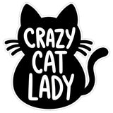Crazy Cat Lady Sticker 4 Inch — Waterproof Vinyl Decal Cat Mom Kitty Pet Funny 1