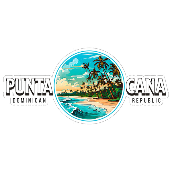 Punta Cana Dominican Republic Sticker 4 Inch — Waterproof Vinyl Decal Travel Souvenir