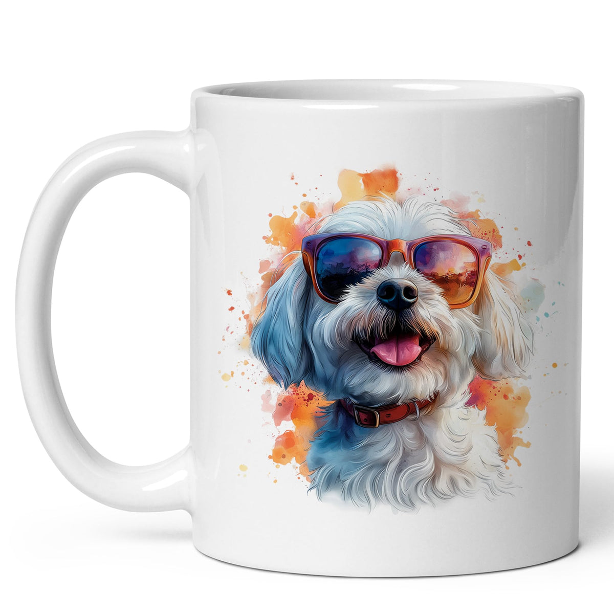 Maltese Coffee Mug 11oz — Ceramic Toy Lap Dog Gift Mug for Maltese Owners