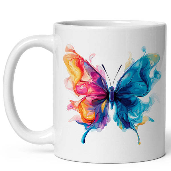 Butterfly Coffee Mug 11oz — Ceramic Monarch Swallowtail Gift Mug