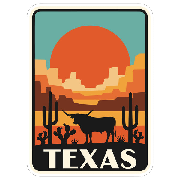 Texas State Sticker 4 Inch - Waterproof Vinyl Decal for Laptop Water Bottle Car Tumbler - Durable Aesthetic Long-Lasting Stickers for Adults ID44990
