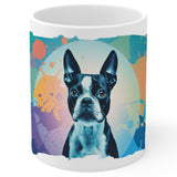 Boston Terrier Mug 11oz — White Ceramic American Gentleman Coffee Mug 1