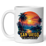 San Diego California Mug 11oz — White Ceramic America's Finest City Coffee Mug 1