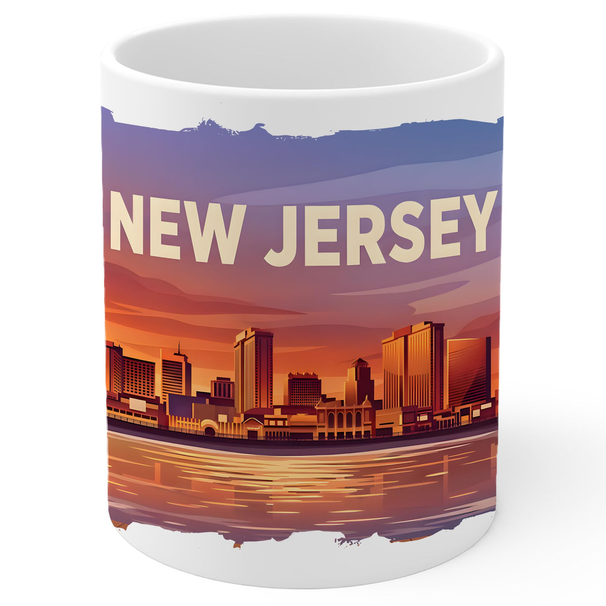 New Jersey State Mug 11oz — White Ceramic Garden State Coffee Mug