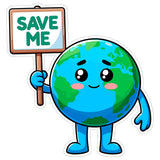 Earth Planet Sticker 4 Inch — Waterproof Vinyl Decal Blue Marble Home Planet 8