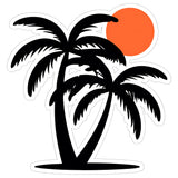 Black Palm Tree Sticker 4 Inch — Waterproof Vinyl Decal Tropical Beach Vacation 8