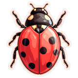 Ladybug Sticker 4 Inch — Waterproof Vinyl Decal Ladybird Coccinellidae Lucky 8