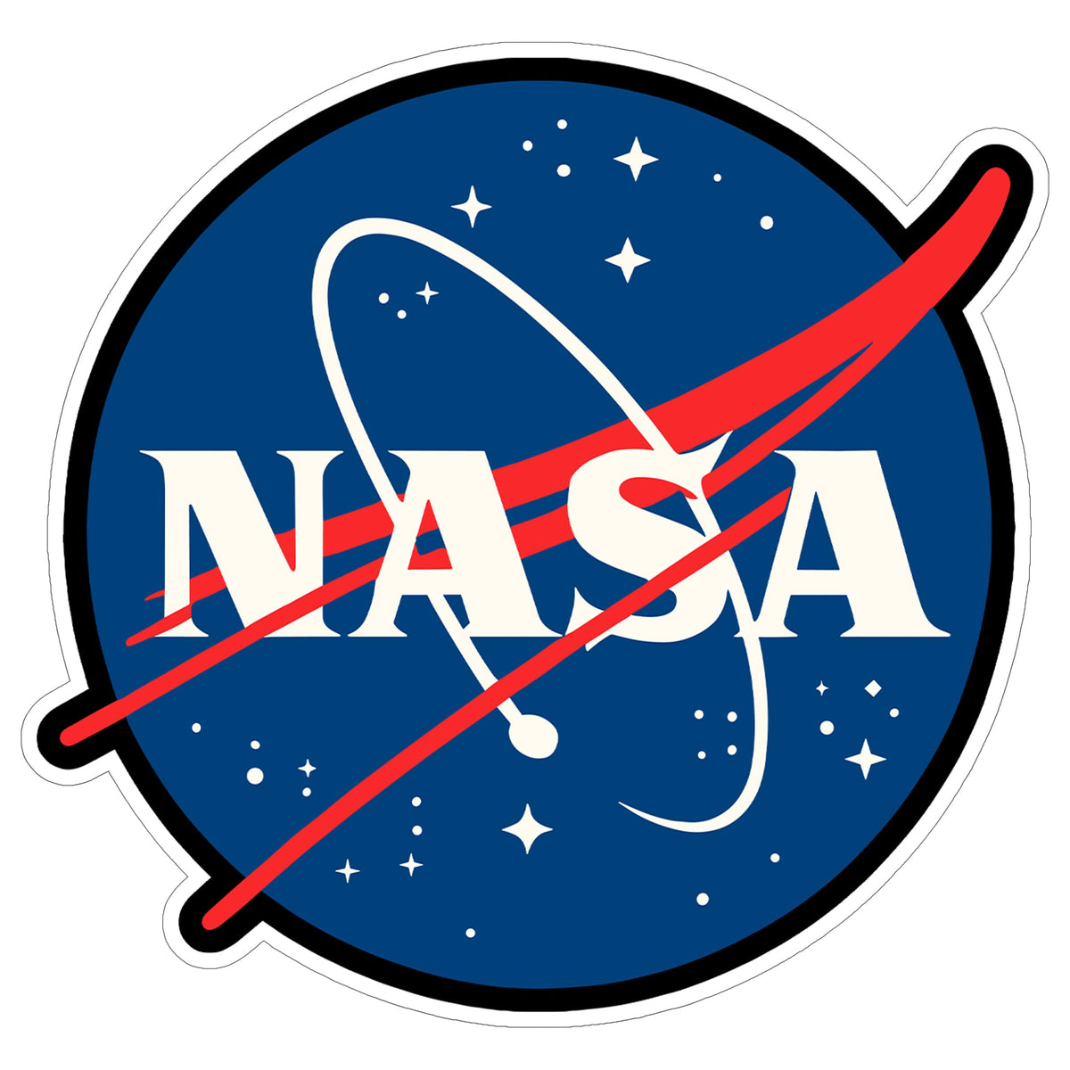 NASA Sticker 4 Inch — Waterproof Vinyl Decal Space Agency Astronaut