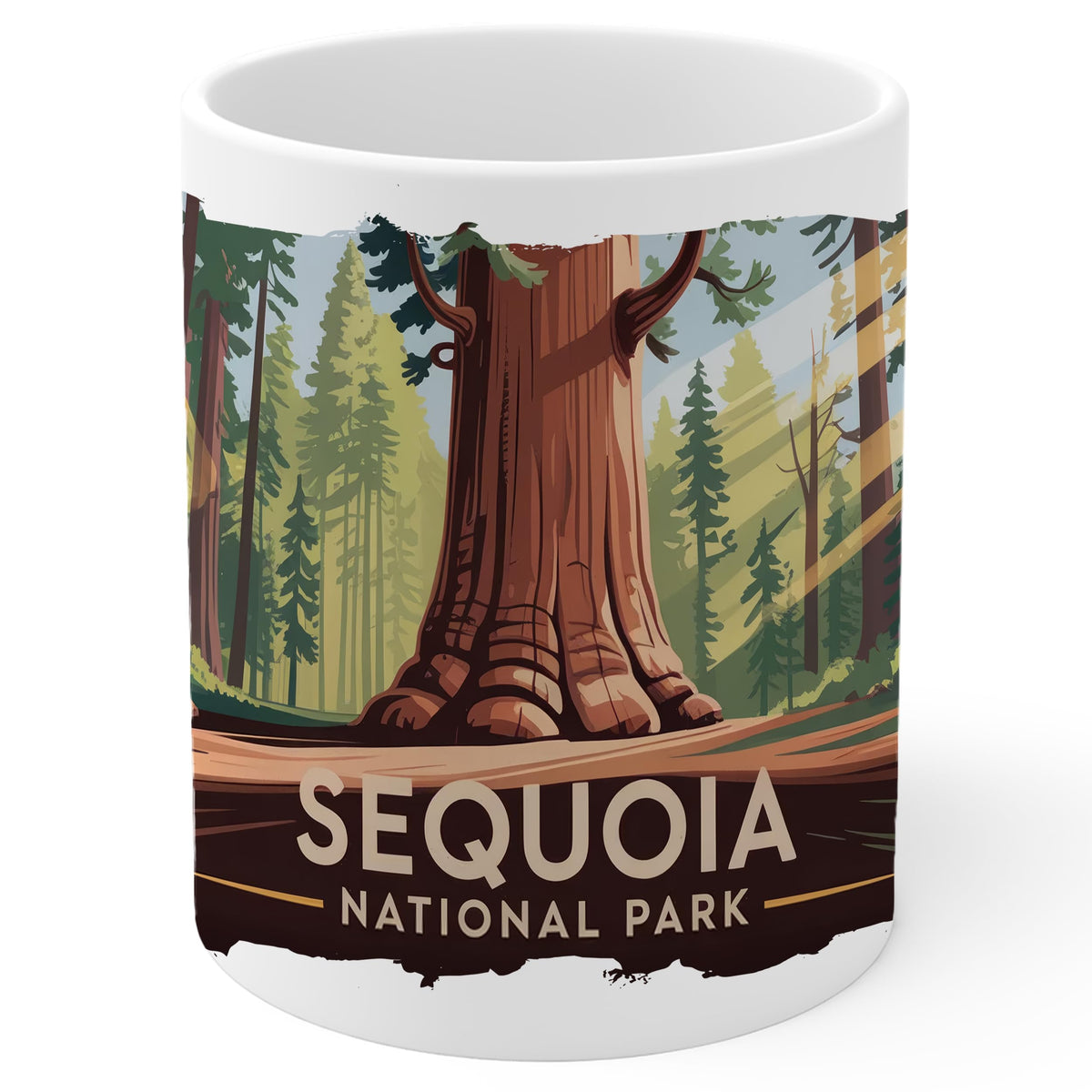 Sequoia National Park California Mug 11oz — White Ceramic Souvenir Mug