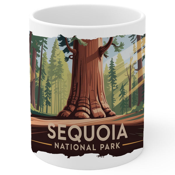 Sequoia National Park California Mug 11oz — White Ceramic Souvenir Mug