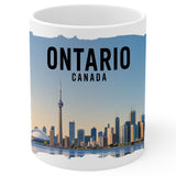 Ontario Canada Coffee Mug 11oz — White Ceramic Province of Lakes Mug 1