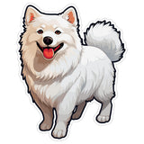 American Eskimo Dog Sticker 4 Inch — Waterproof Vinyl Decal Eskie Spitz Fluffy 8