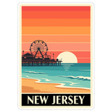 New Jersey State Sticker 4 Inch - Waterproof Vinyl Decal for Laptop Water Bottle Car Tumbler - Durable Aesthetic Long-Lasting Stickers for Adults ID44990 1