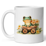 Frog Mug 11oz — White Ceramic Cute Pond Frog Coffee Mug 1