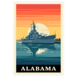 Alabama State Sticker 4 Inch - Waterproof Vinyl Decal for Laptop Water Bottle Car Tumbler - Durable Aesthetic Long-Lasting Stickers for Adults ID44990 1