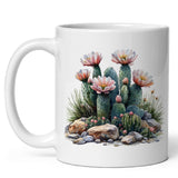 Cute Cactus Coffee Mug 11oz — White Ceramic Plant Lover Gift Mug 1