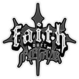 Faith Over Fear Sticker 4 Inch — Waterproof Vinyl Decal Christian Bible Religious 1