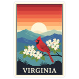 Virginia State Sticker 4 Inch — Waterproof Vinyl Decal State Pride 8