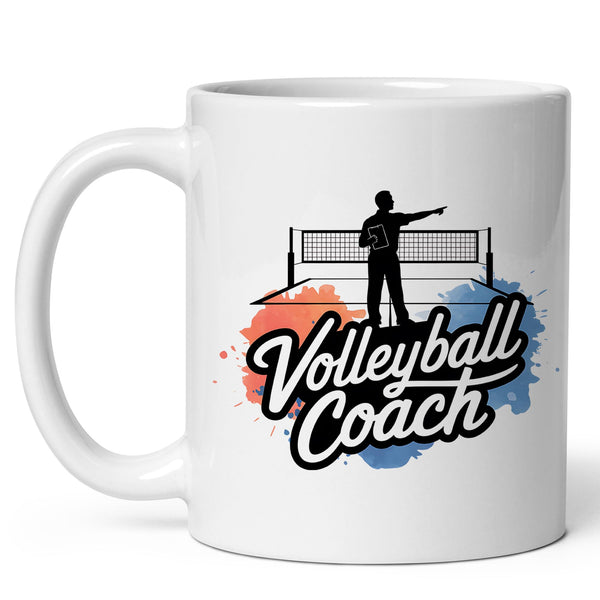 Volleyball Coach Coffee Mug 11oz — Ceramic Gift Mug for Volleyball Coaches