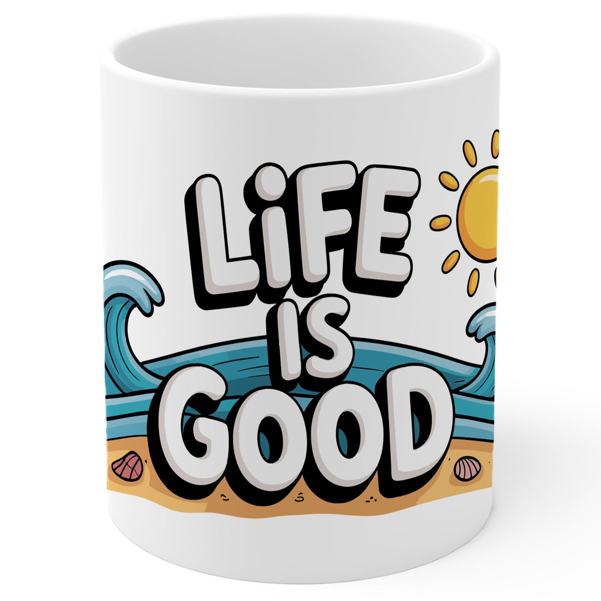 Positive Motto Coffee Mug 11oz — White Ceramic Inspirational Quote Mug
