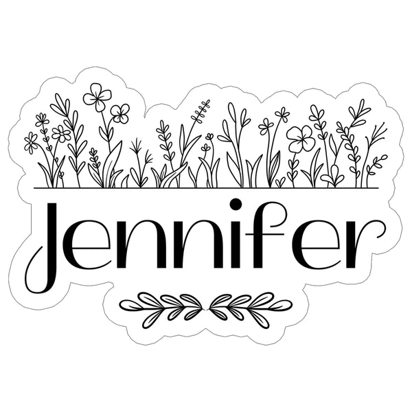 Jennifer Name Sticker 4 Inch — Personalized Waterproof Vinyl Decal