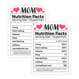 Mom Nutrition Facts Sticker 2-Pack — 4