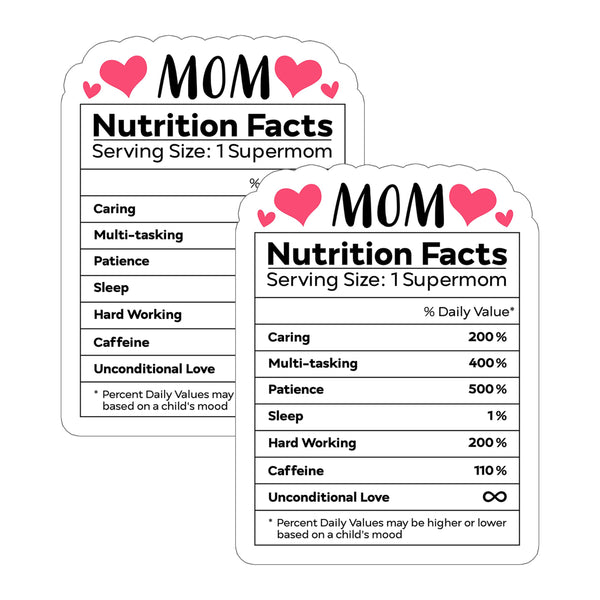 Mom Nutrition Facts Sticker 2-Pack — 4