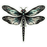 Dragonfly Sticker 4 Inch — Waterproof Vinyl Decal Odonata Pond Iridescent 1