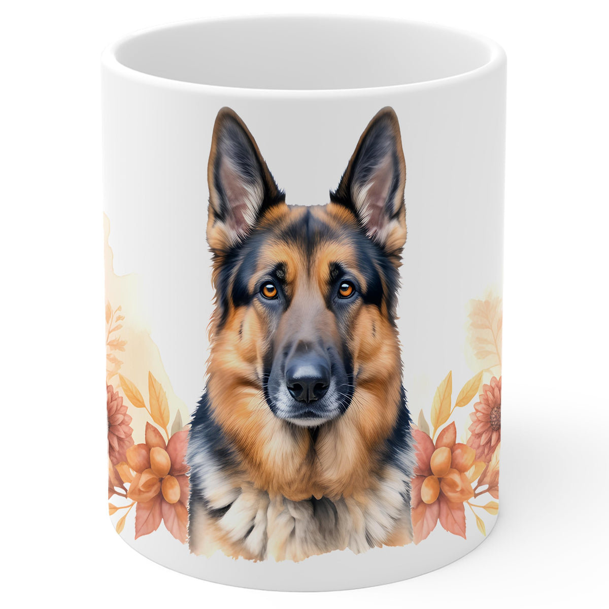 German Shepherd Coffee Mug 11oz — Ceramic GSD K9 Police Dog Mug