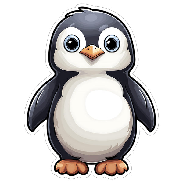 Penguin Sticker 4 Inch — Waterproof Vinyl Decal Antarctic Flightless Tuxedo Bird