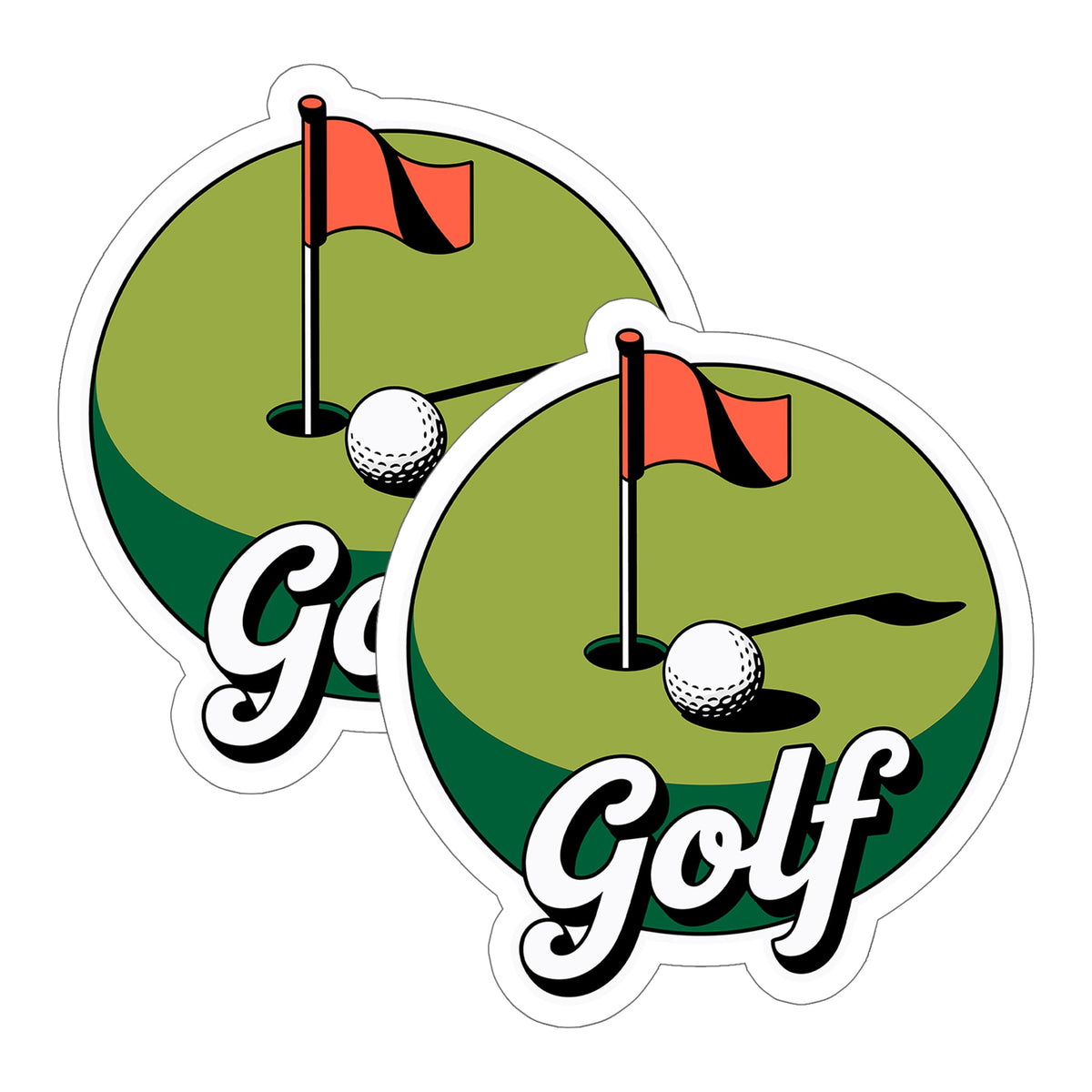 Golf Sticker 2-Pack — 4