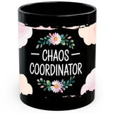 Chaos Coordinator Coffee Mug 11oz — Black Ceramic Multitasker Mug 1