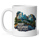 Mount Rushmore Mug 11oz — White Ceramic National Memorial Coffee Mug 1