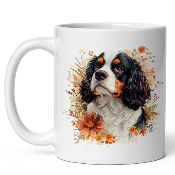 King Charles Spaniel Coffee Mug 11oz — Ceramic Cavalier Dog Gift Mug