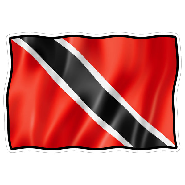 Trinidad And Tobago Flag (flag) Sticker 4 Inch — Waterproof Vinyl Decal