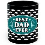 Best Dad Ever Mug 11oz — Black Ceramic Father's Day Coffee Mug 1