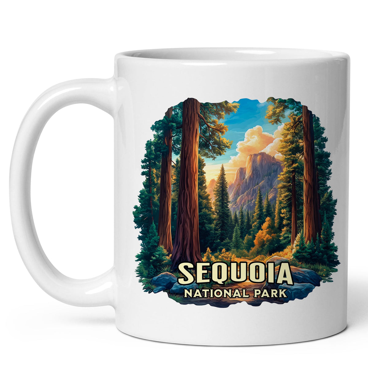 Sequoia National Park Mug 11oz — White Ceramic Giant Trees Forest Mug