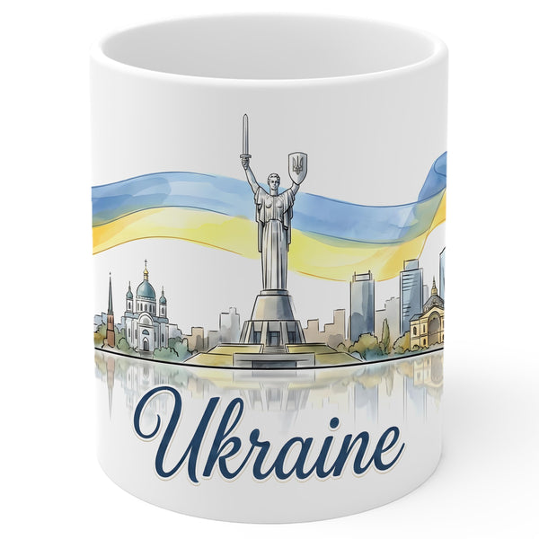 Ukraine Coffee Mug 11oz — White Ceramic European Heritage Mug