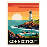 Connecticut State Sticker 4 Inch - Waterproof Vinyl Decal for Laptop Water Bottle Car Tumbler - Durable Aesthetic Long-Lasting Stickers for Adults ID44990 1