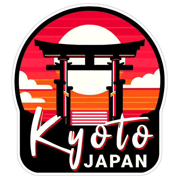 Kyoto Japan Sticker 4 Inch — Waterproof Vinyl Decal City Travel Souvenir